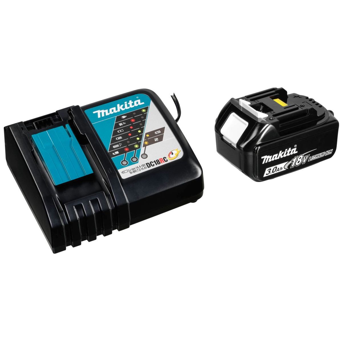 Makita Energy Kit 191A24-4 BL1830B + DC18RC Akku