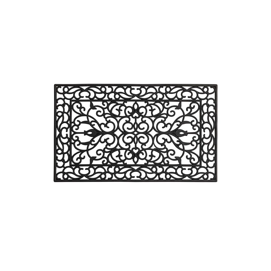 ebuy24 Teppich Mats Fußabtreter 75x45cm schwarz., günstig online kaufen