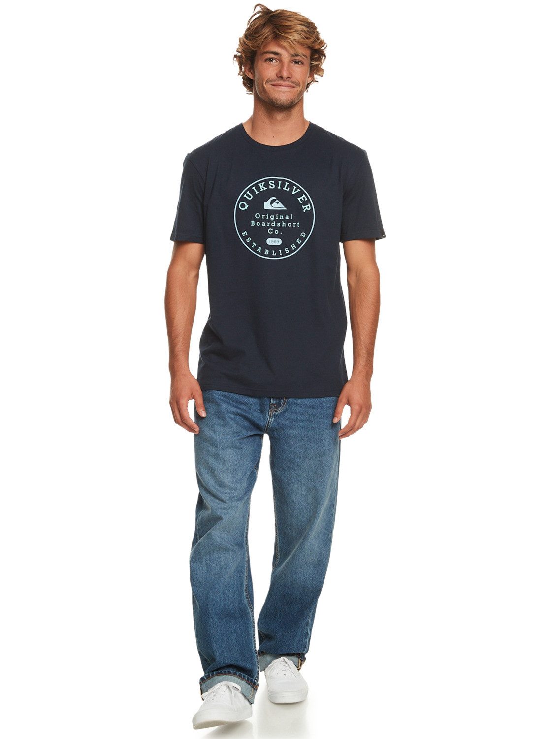 Blazer Navy Circle Quiksilver Trim T-Shirt