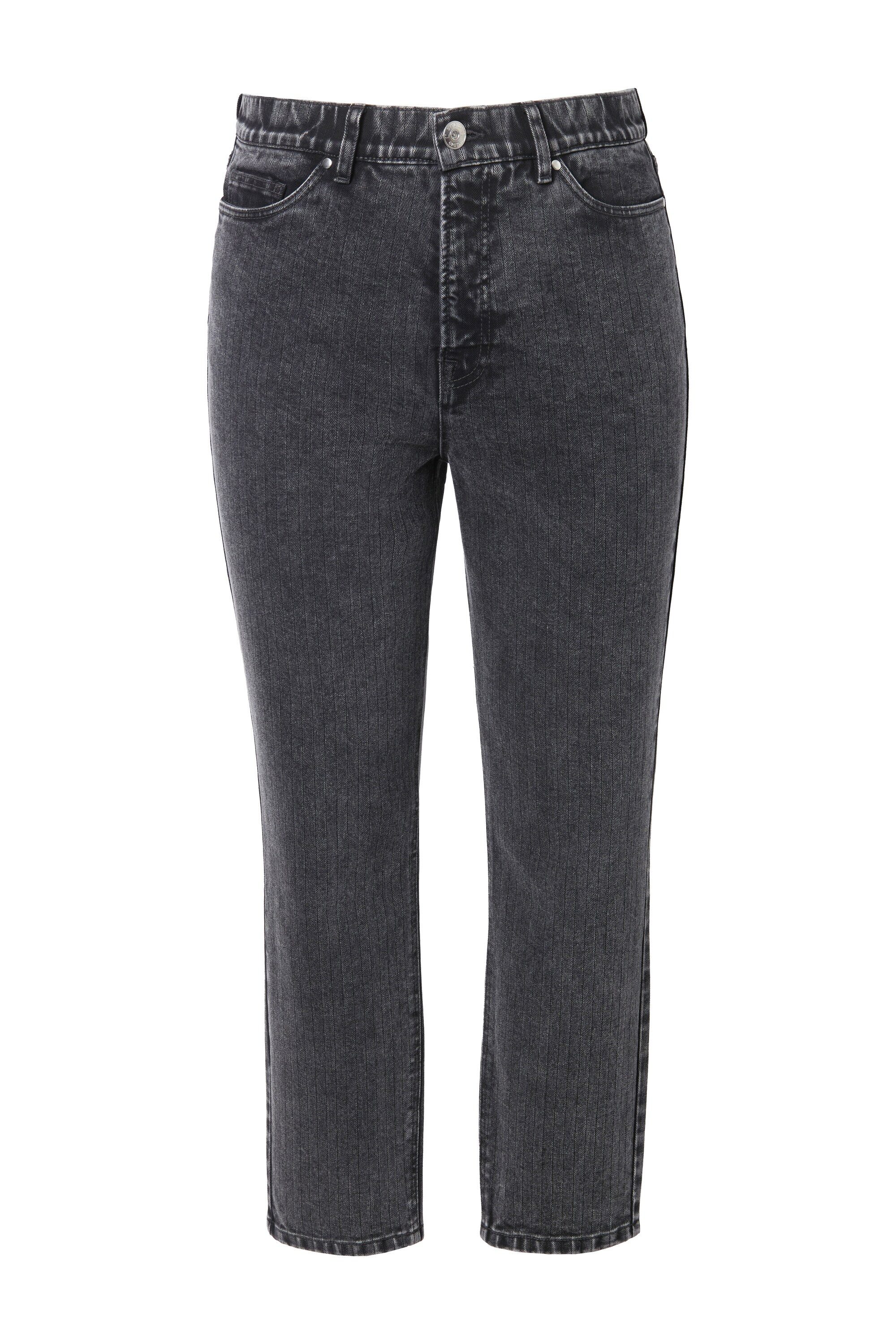 Studio Untold Regular-fit-Jeans Mom-Jeans Nadelstreifen 5-Pocket günstig online kaufen