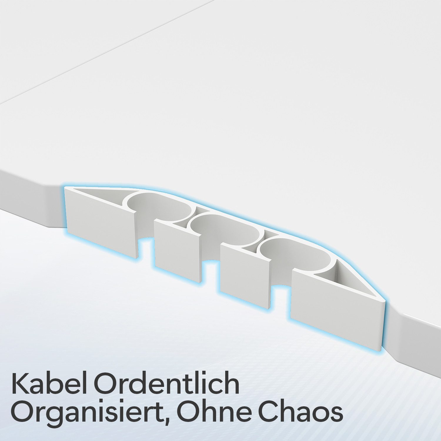 HOMALL Schreibtisch 20 mm starker EckSchreibtisch, L-förm höhenverstellbarer Schreibtisch (Maße: 160 × 140 / 190 × 155, 20 mm dicke Tischplatte, Tragkraft bis z – Bild 5 von 5