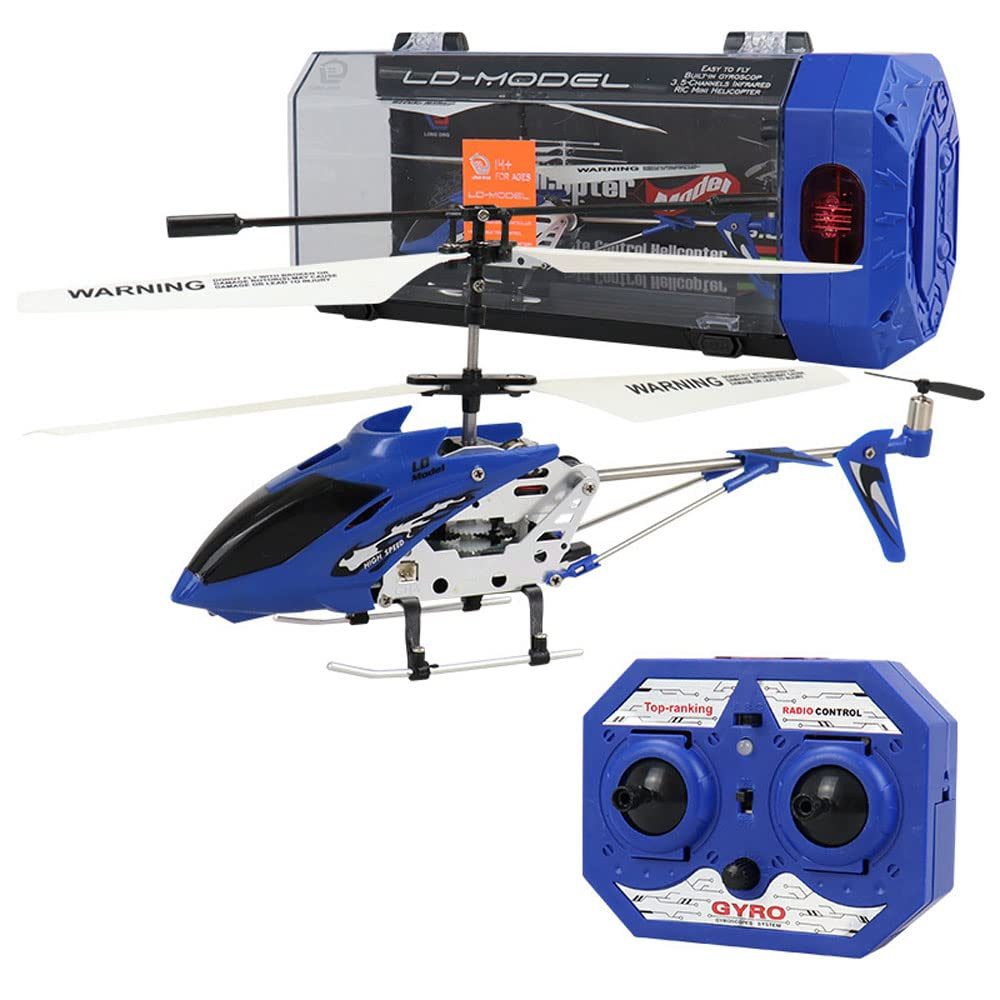 RC-Helikopter Hubschrauber Ferngesteuertes Flugzeug mit LED-Lichtern,3.5-Kanal,RTF