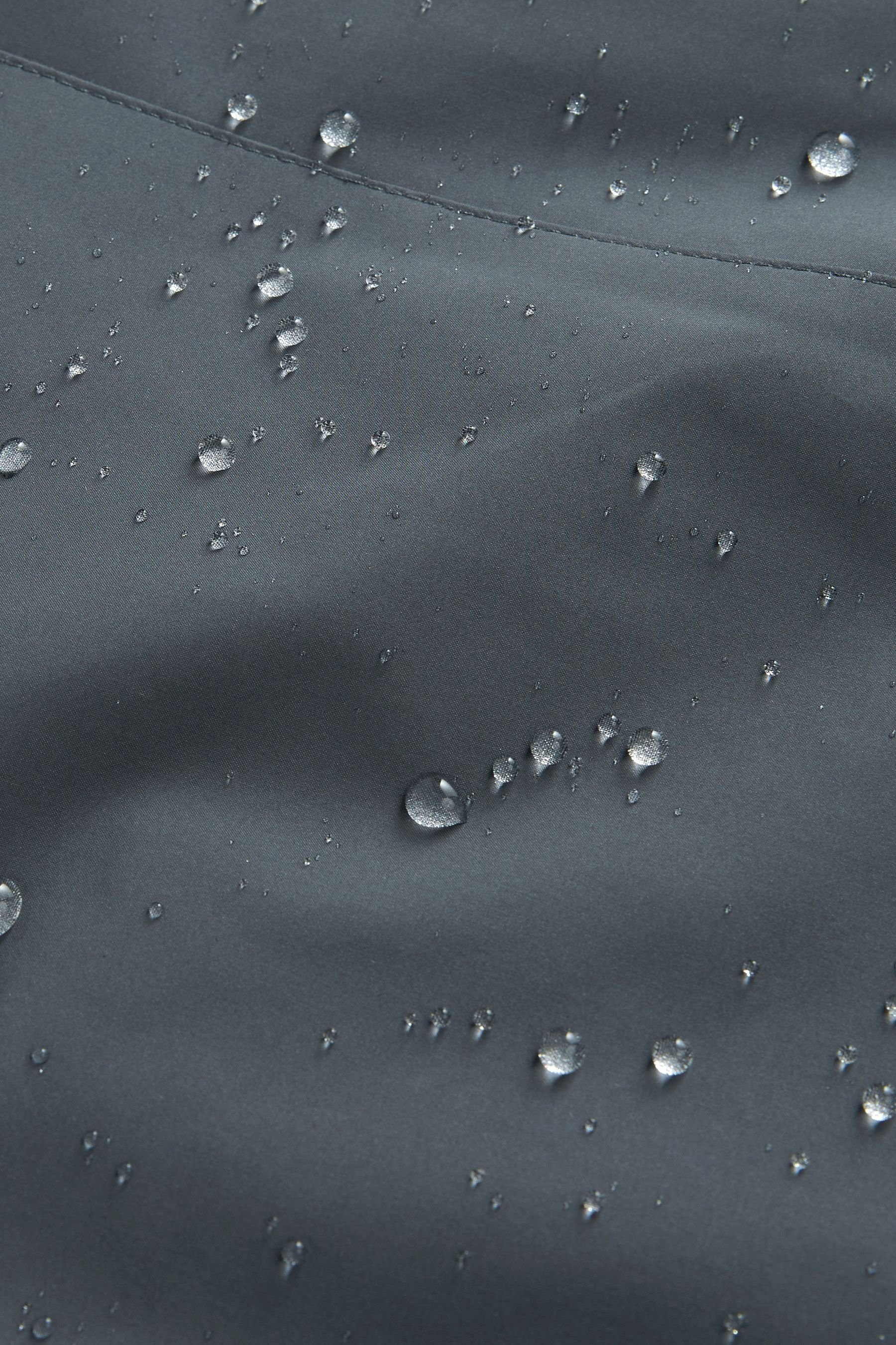 (1-tlg) 4 Grey Jacke, Next Wasserabweisende Regenmantel Taschen Trichterkragen,