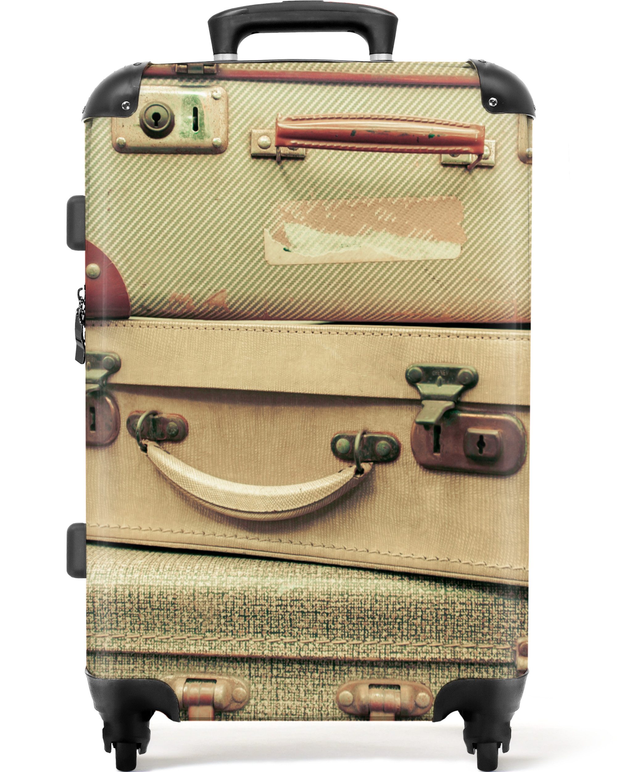 NoBoringSuitcases.com© Hartschalen-Trolley Vintage - Koffer - günstig online kaufen