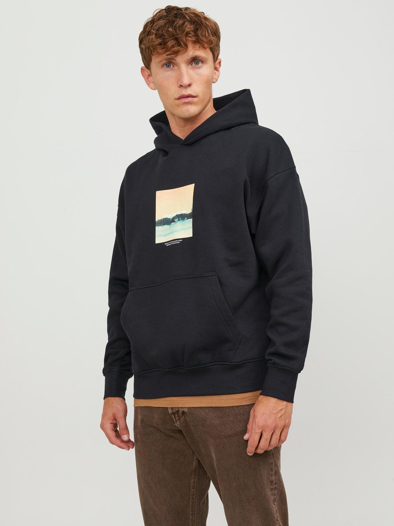 Jack & Jones Hoodie 6563 in Schwarz