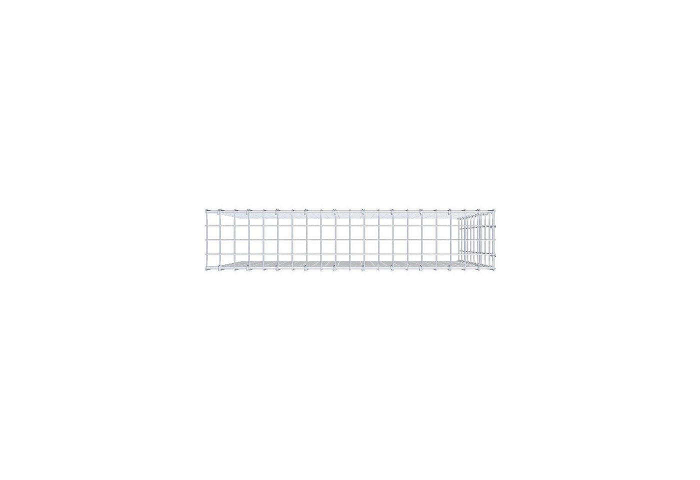 Thumbnail - Gabiona Gabionenzaun Anbaugabione Typ 4 100 cm x 100 cm x 20 cm (L x H x T), Maschenweite, (Anbaugabione Typ 4 100 cm x ...