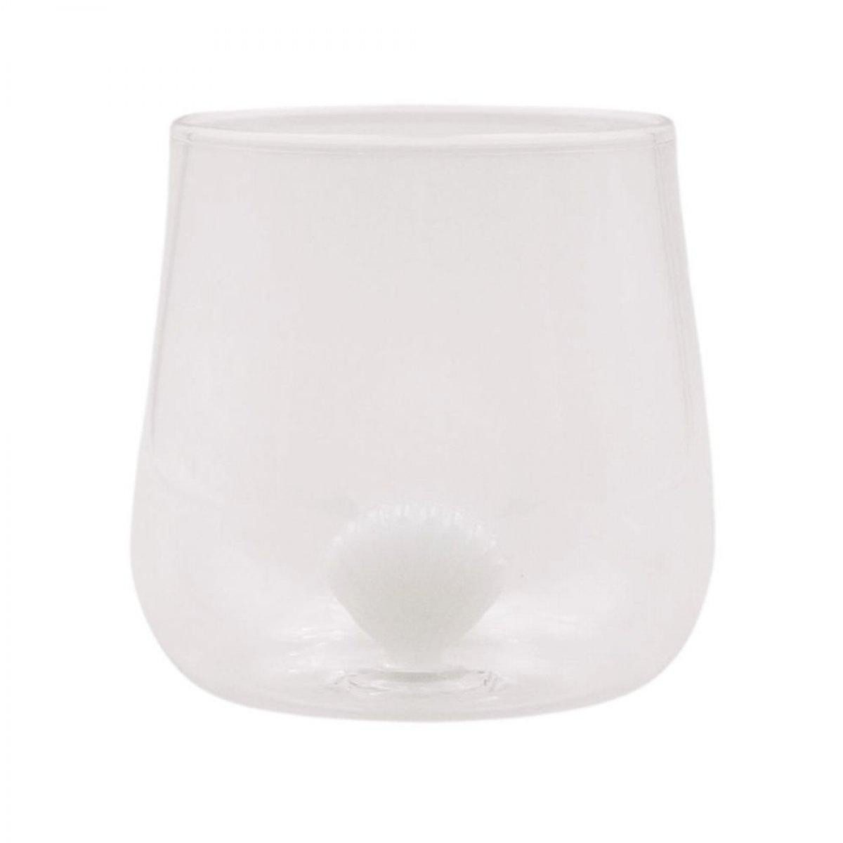 Eulenschnitt Longdrinkglas Trinkglas Muschelfigur (420ml)