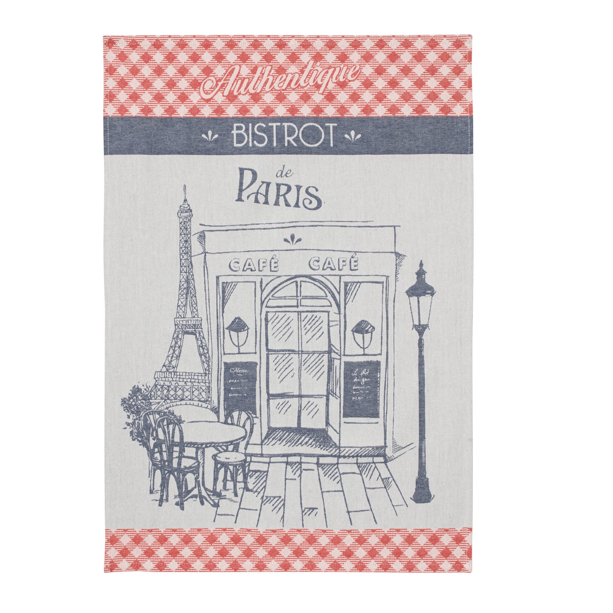 Coucke Geschirrtuch voyages du monde, (1-tlg., 1-teilig), voyages du monde bistrot Küchentuch ca.50x75cm Jacquard Baumwolle
