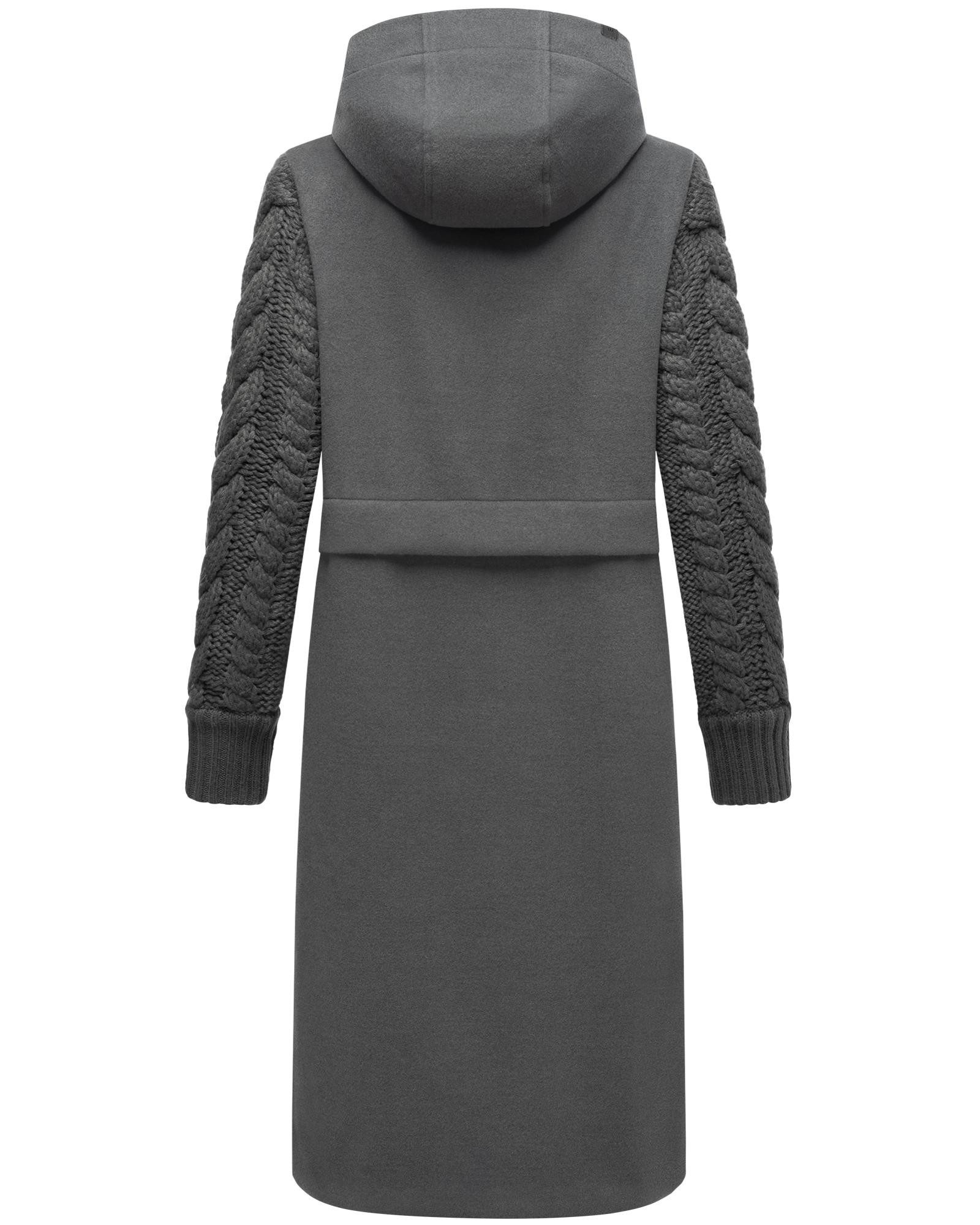 Navahoo Kurzmantel Knit Babe 14 Weicher Übergangsmantel mit gestrickten Ärmeln