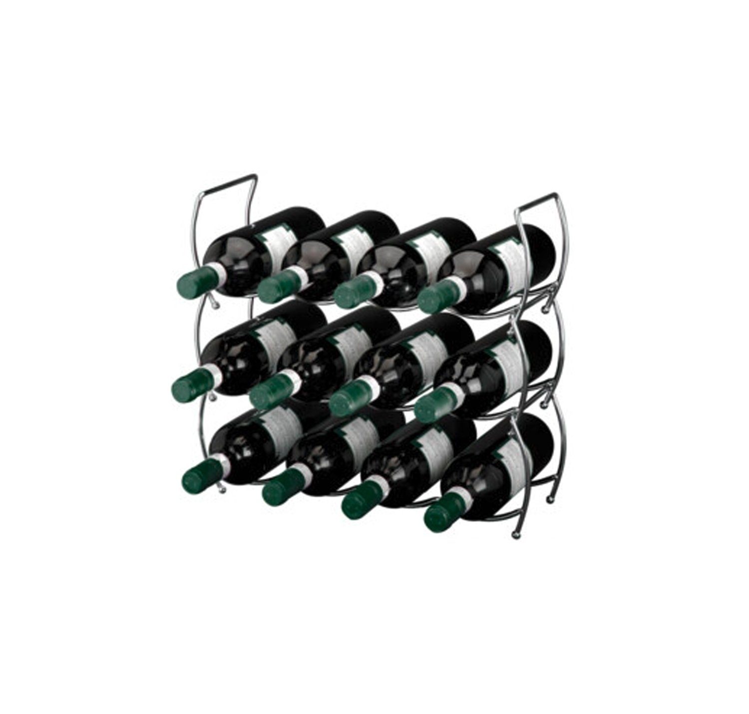 Weinflaschenhalter Weinflaschenhalter 3er Set EVANIA, Grau, B 44 cm günstig online kaufen