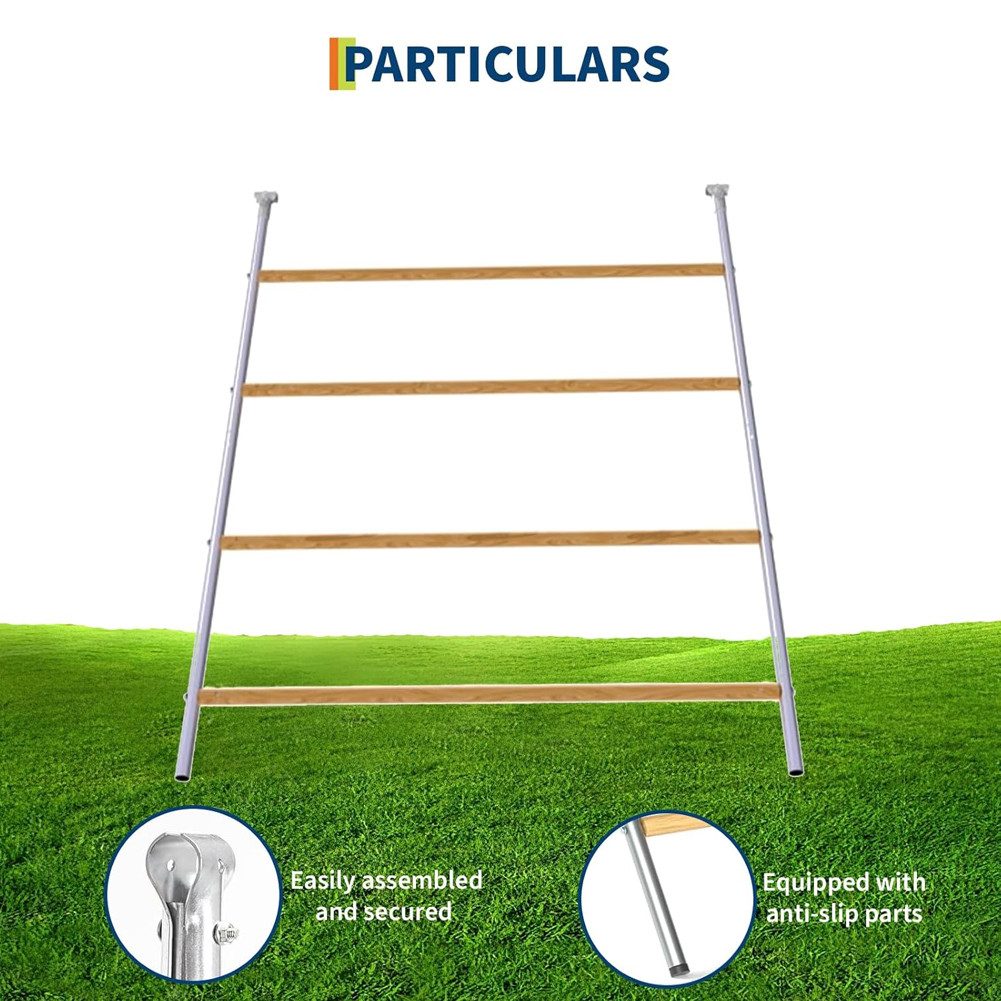 GarveeMore Hühnerstall Hühnerstange mit abnehmbarer Schaukel und Leiter für den Hinterhof, wetterfeste Stangen strapazierfähiges Zubehör für den Hühnerstall