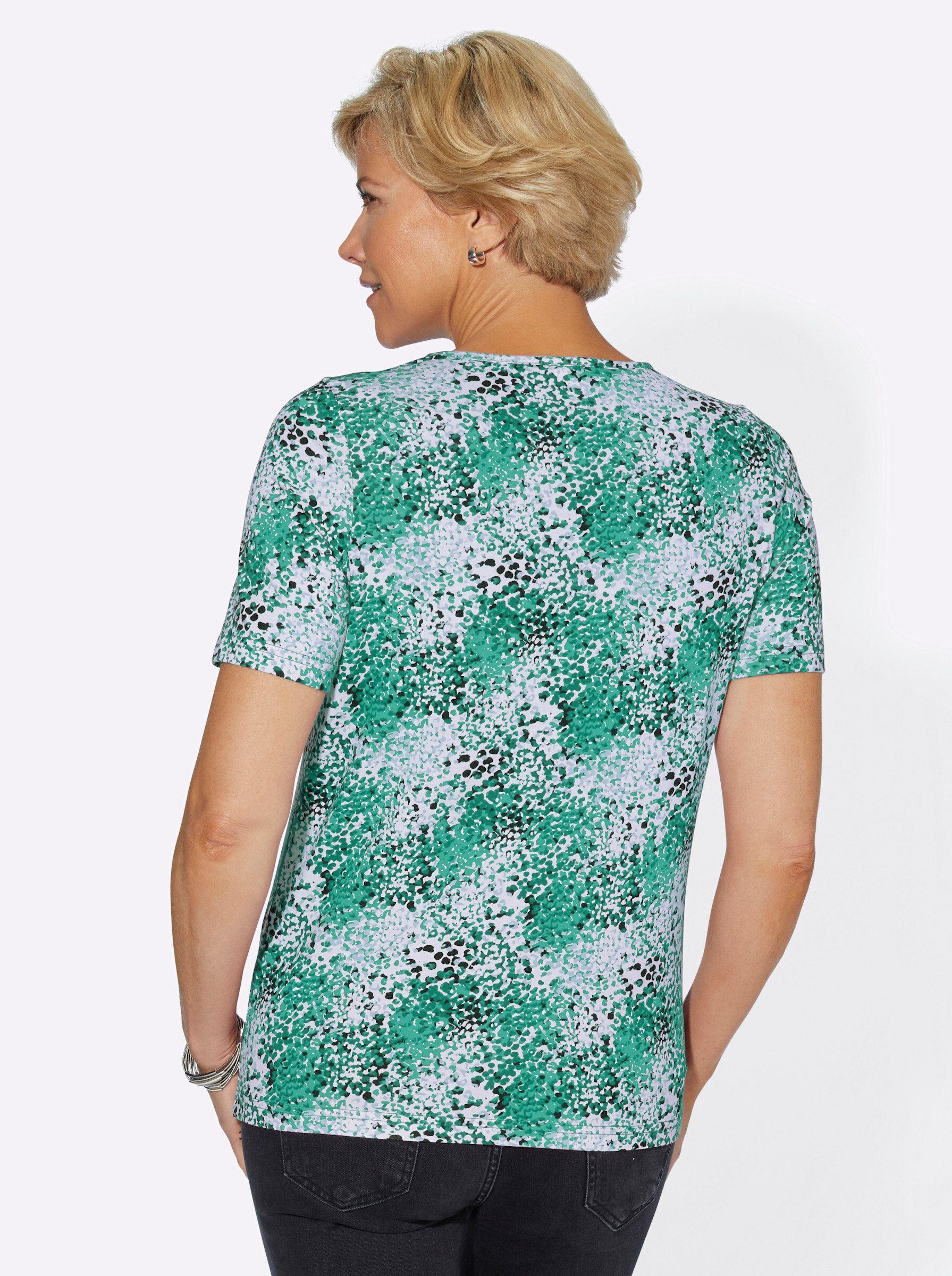 smaragd-bedruckt WEIDEN T-Shirt WITT