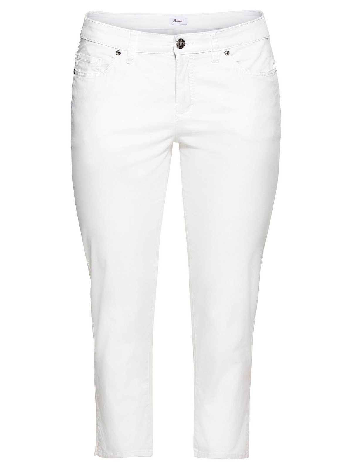 Sheego 7/8-Hose Große Größen aus elastischem Baumwoll-Twill