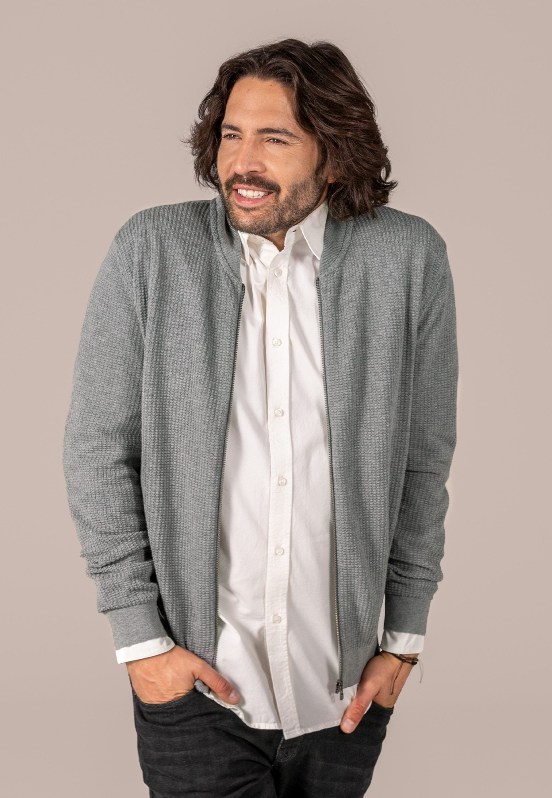 LIVING CRAFTS Strickjacke PAAVO GOTS zertifiziert