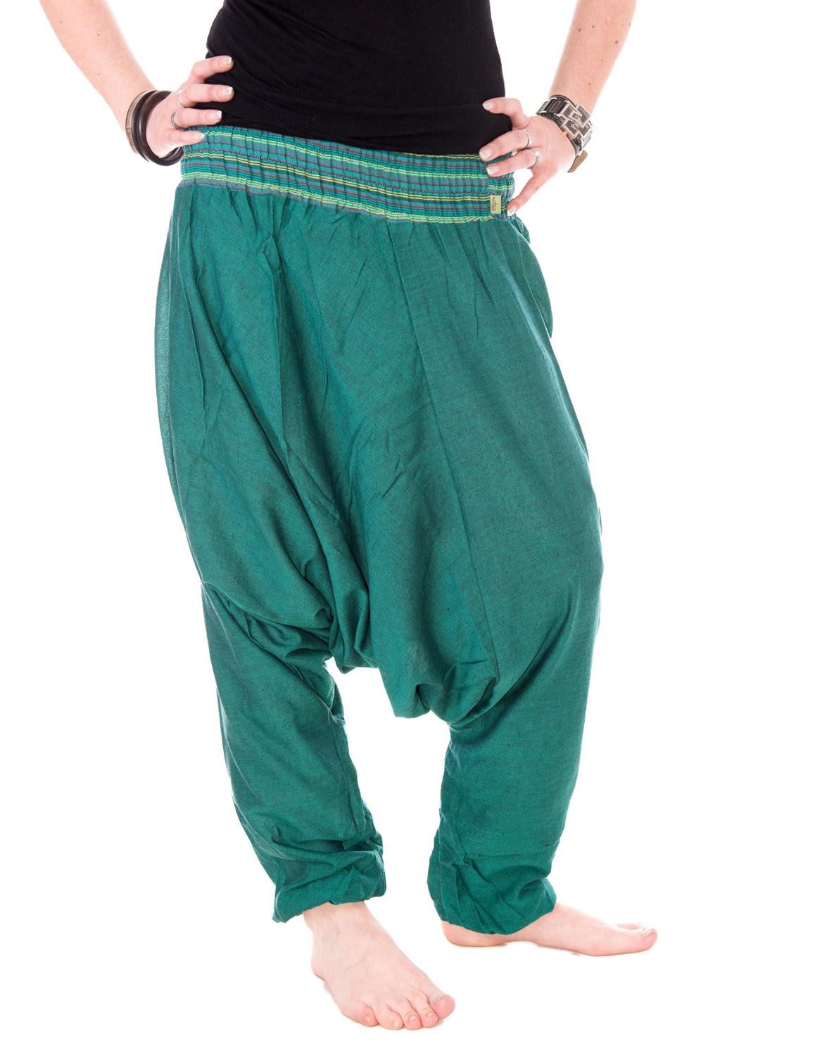 Vishes Haremshose Luftige Sommerhose Haremshose Pluderhose Baggahose, Yogahose
