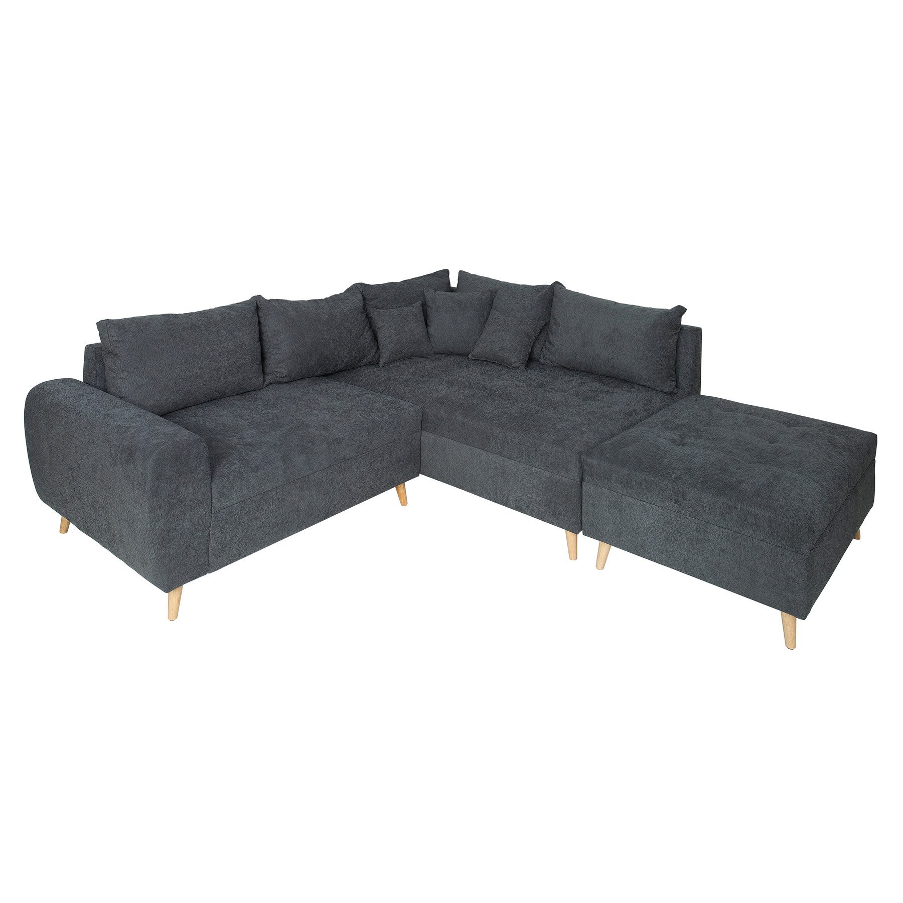riess-ambiente Ecksofa SCANDINAVIA 250cm anthrazit / günstig online kaufen