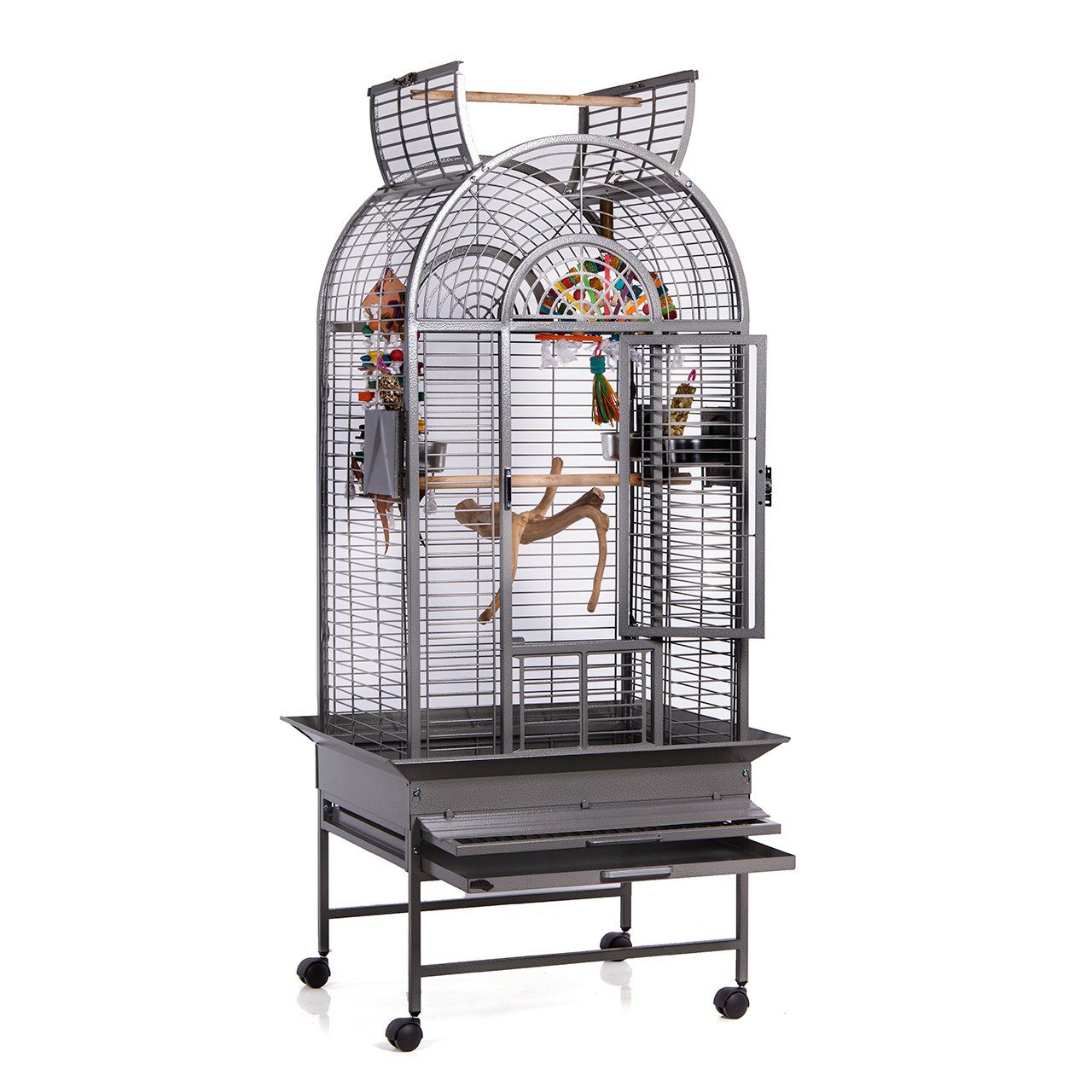 Montana Cages Vogelkäfig Haiti, Voliere, Käfig für Großsittiche und Papageien, ca. 86 x 76 x 161 cm