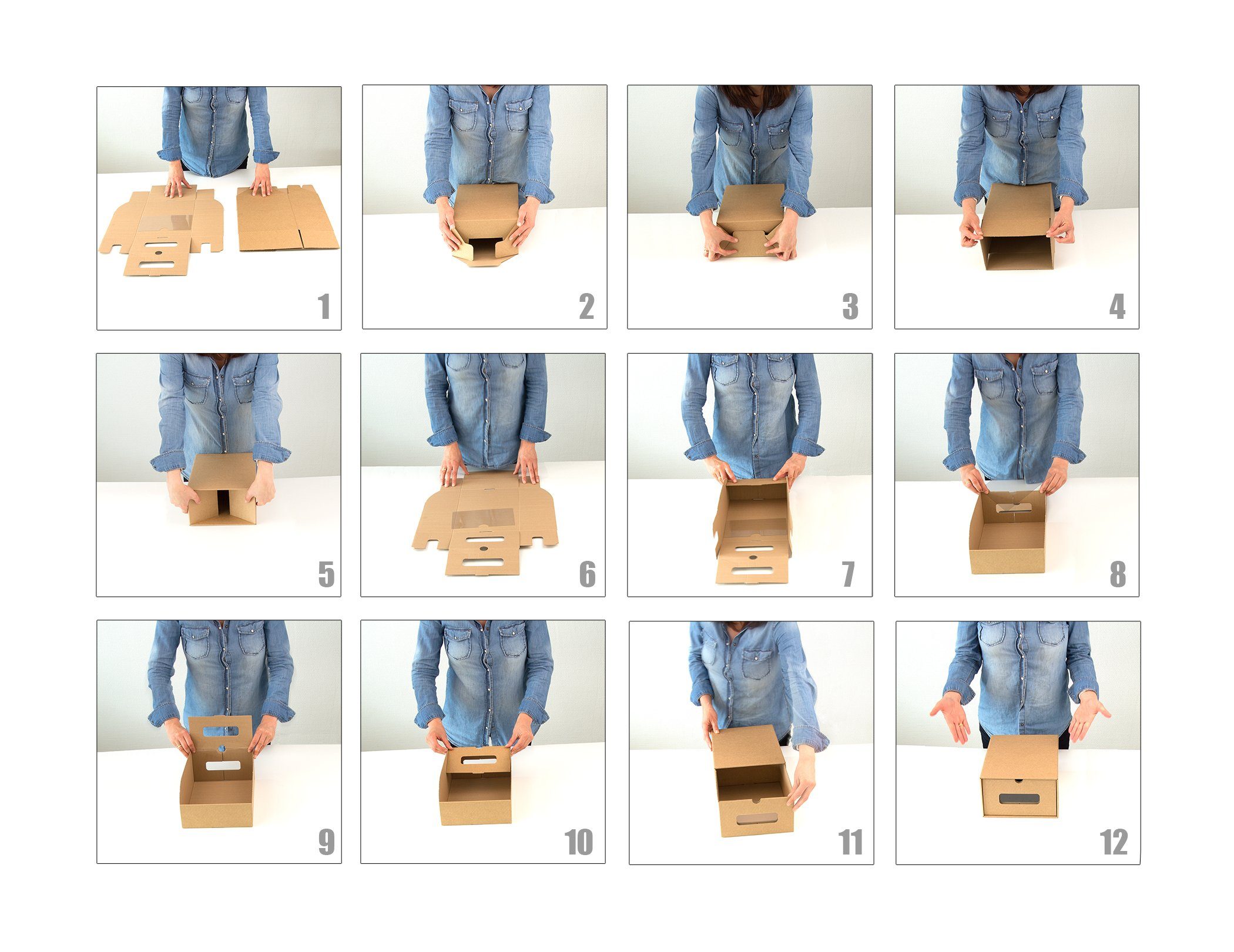 BigDean Schuhbox 20 Boxen mit Sichtfenster & Schublade Schuhe Spielzeug Werkzeug etc. (Set, 20 St., Schubkastenboxen), Bemalbar, Dekorierbar, Stapelbar – Bild 5 von 5