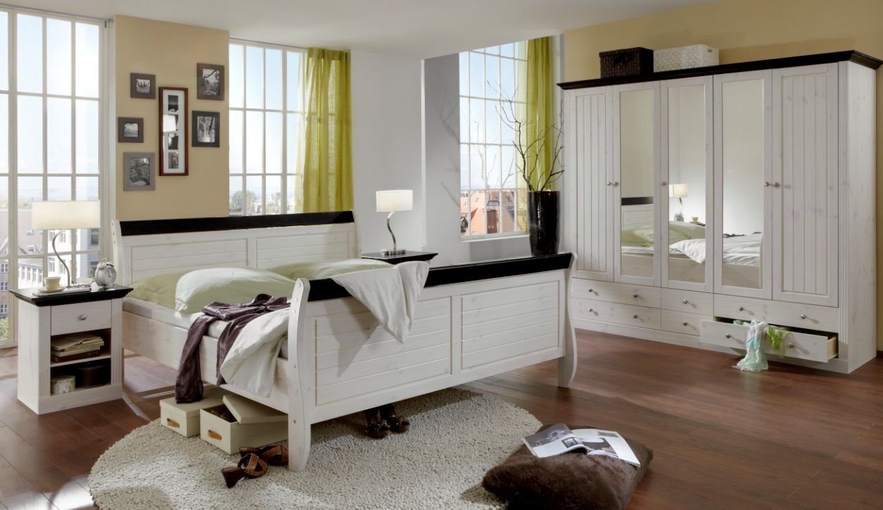 Moebel-Eins Komplettschlafzimmer, Kleiderschrank: 5-trüig mit 6