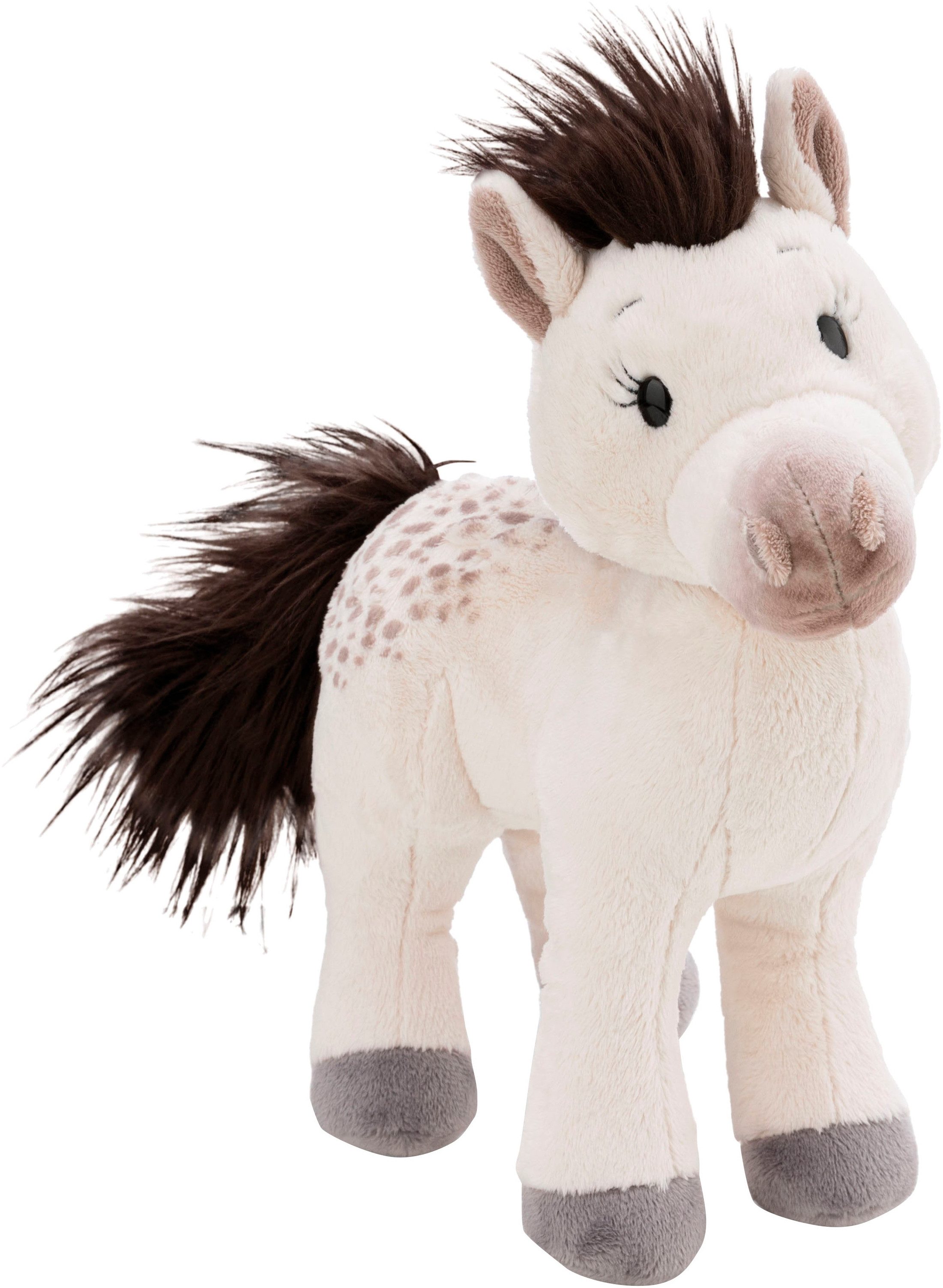 Nici Kuscheltier Farm Friends, Pferd weiß Mony K. Pony 27 cm stehend, enthält recyceltes Material
