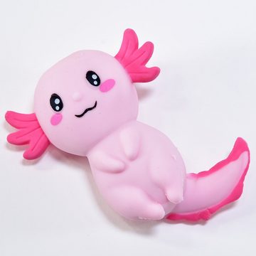 Kögler Lernspielzeug Quetsch Axolotl Knautschtier Anti-Stress Tier Handschmeichler 10 cm (1-St)