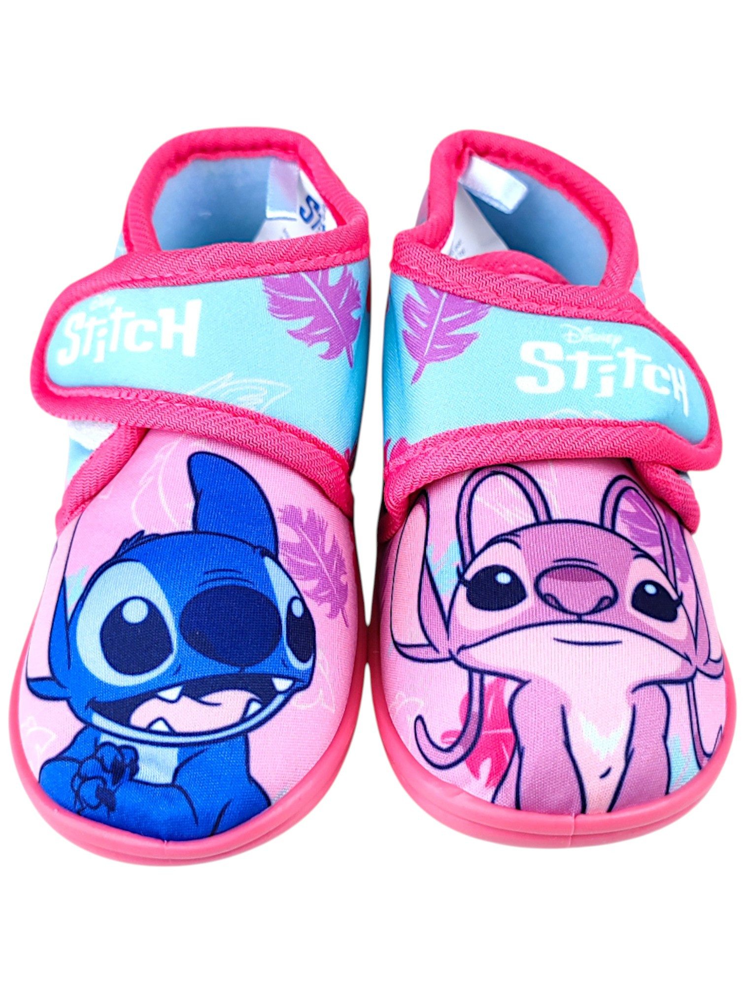 Lilo & Stitch Stitch & Angel Hausschuh Mädchen Pantoffeln mit Klettverschluss Gr. 22-27