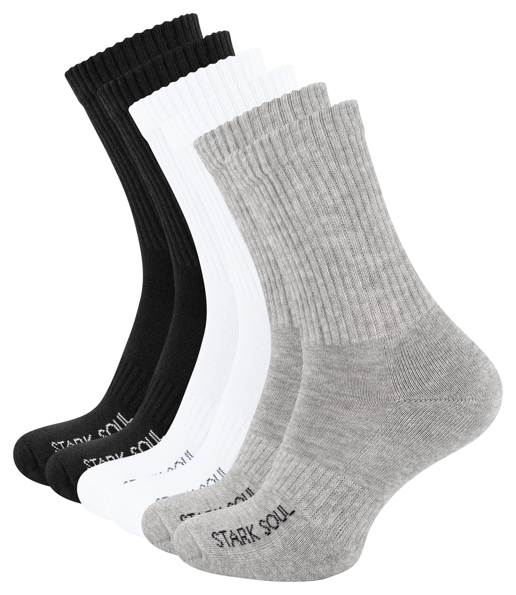 Stark Soul® Sportsocken Sportsocken mit FROTTEESOHLE, gekämmte Baumwolle (6 günstig online kaufen