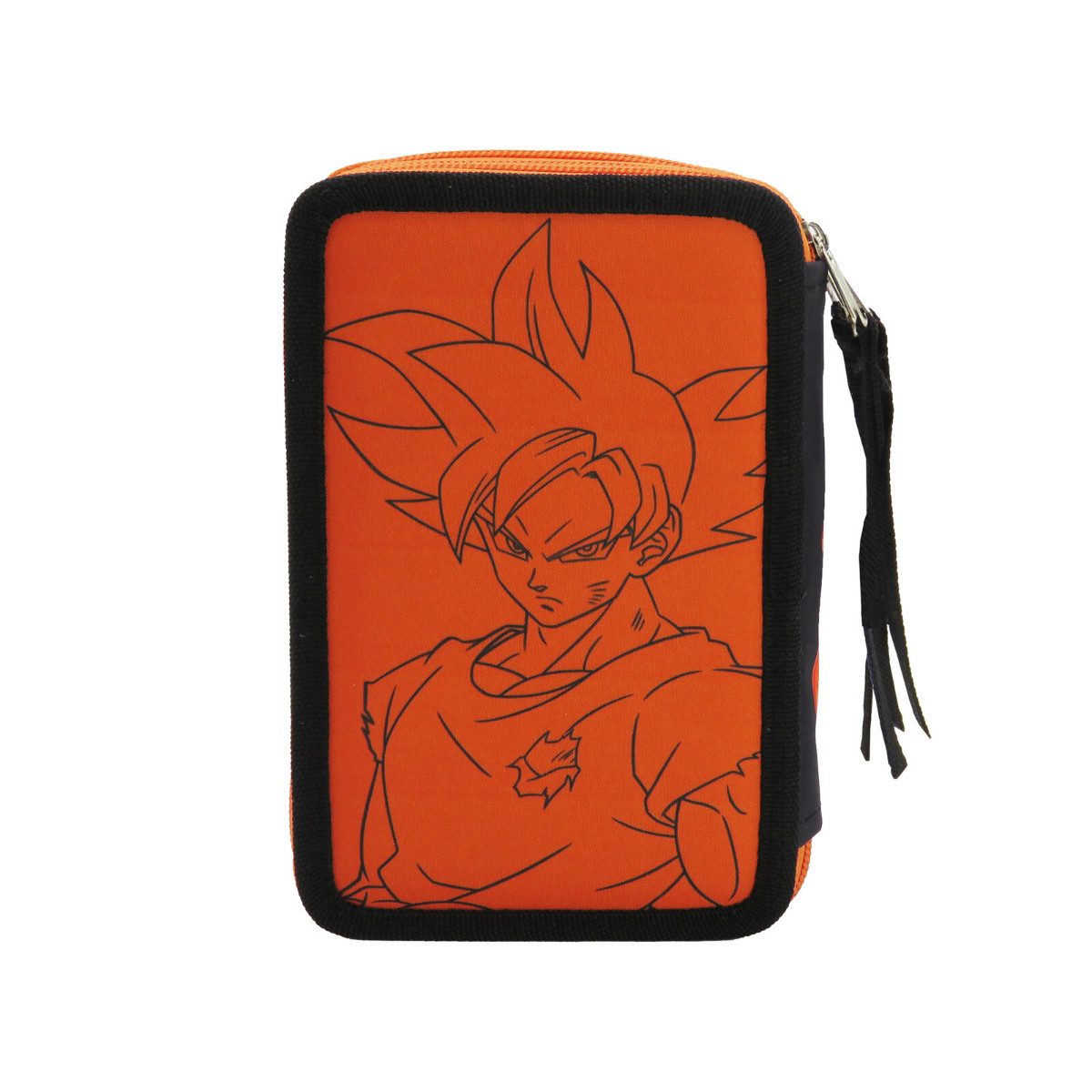 Dragon Ball Federmäppchen Schüleretui 3 Etagen mit Schulmaterial Stifte Set Schule, (Packung)