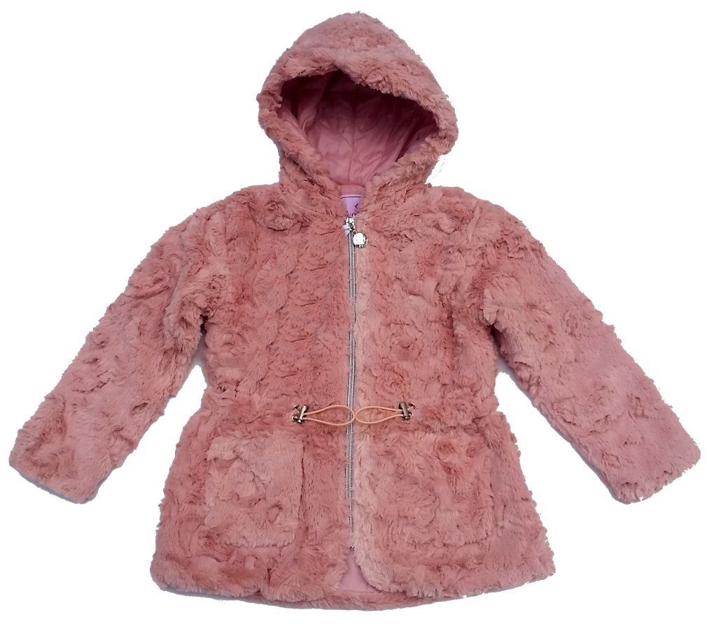 Girls Fashion Kapuzennickijacke Mädchen Teddy Jacke, Kuscheljacke, BH1305