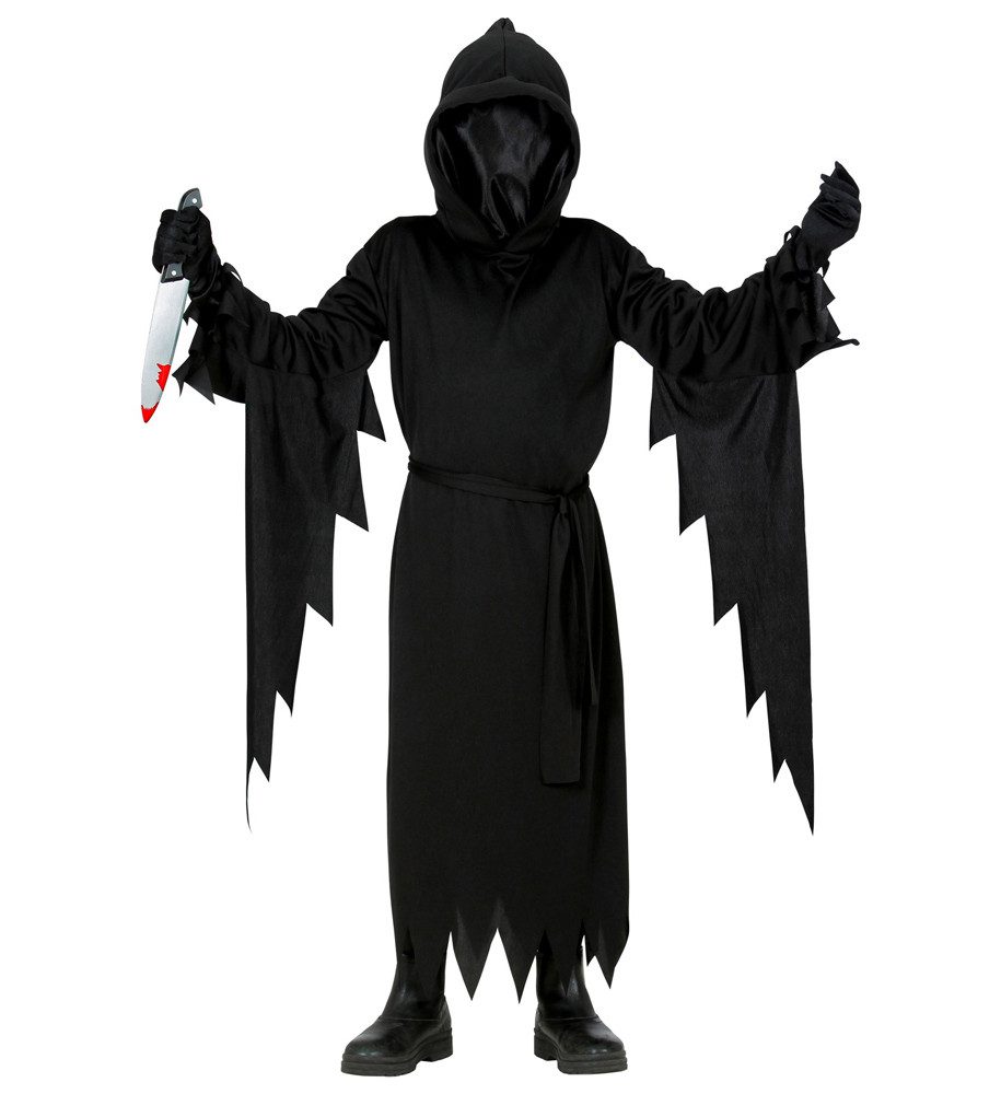 Vampir-Kostüm Halloween Kostüm 'Sensenmann' für Kinder, Schwarz