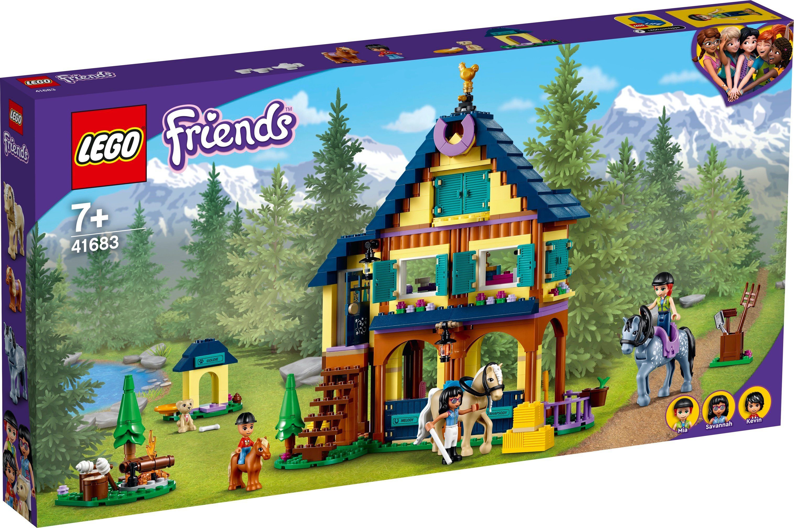 LEGO® Konstruktions-Spielset Friends 41683 Reiterhof im Wald