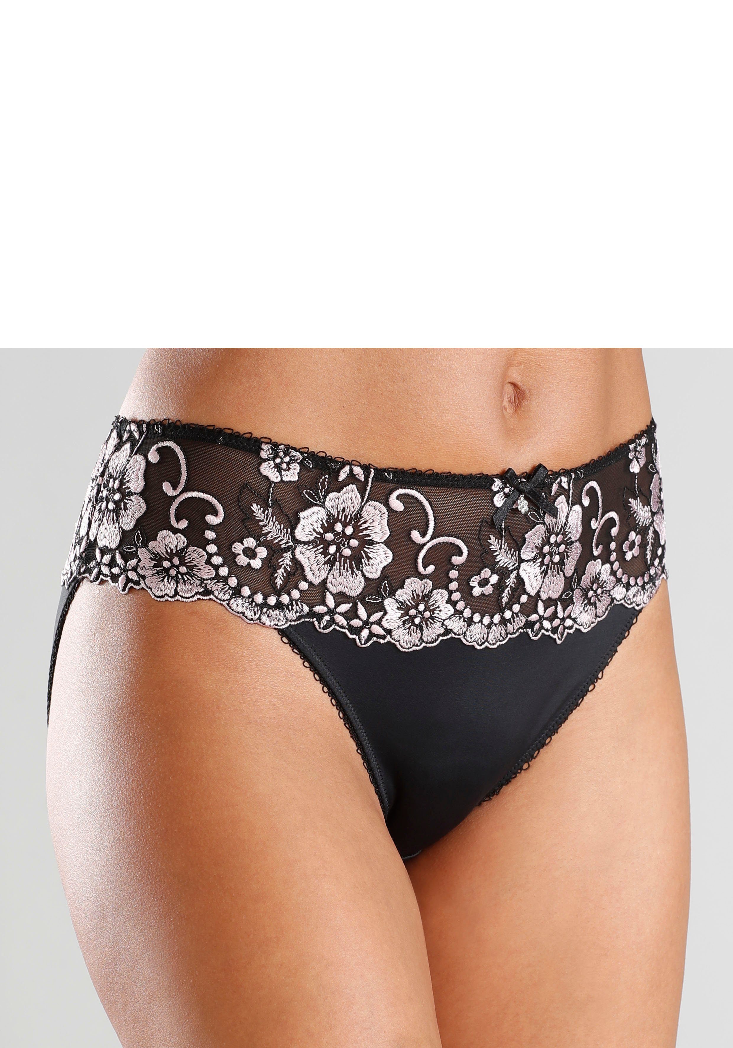 LASCANA Bikinislip Wanda mit Stickerei Spitze günstig online kaufen