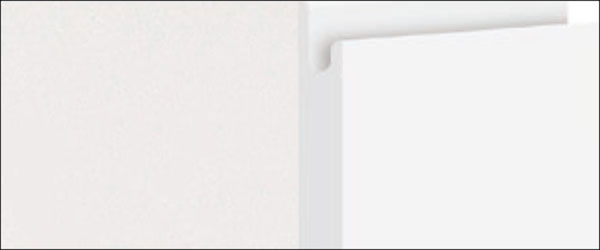 und Feldmann-Wohnen Avellino Spülenunterschrank Front- weiß matt 80cm Korpusfarbe grifflos wählbar 2-türig Acryl