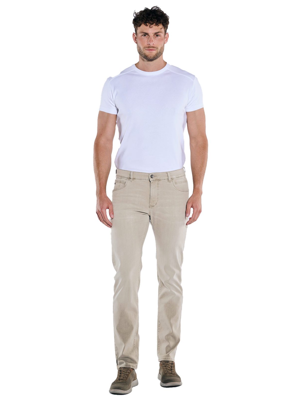 Engbers 5-Pocket-Jeans Herren Jeans regular, Beige