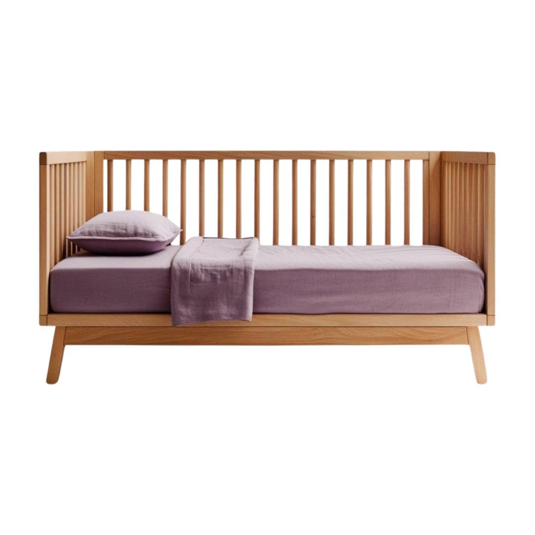 Interior by Hakito Spannbettlaken Kinder Baby 100% reine Leinen GOTS zertifiziert 60x120 70x140 80x160, natürlicher Luxus auf der Haut
