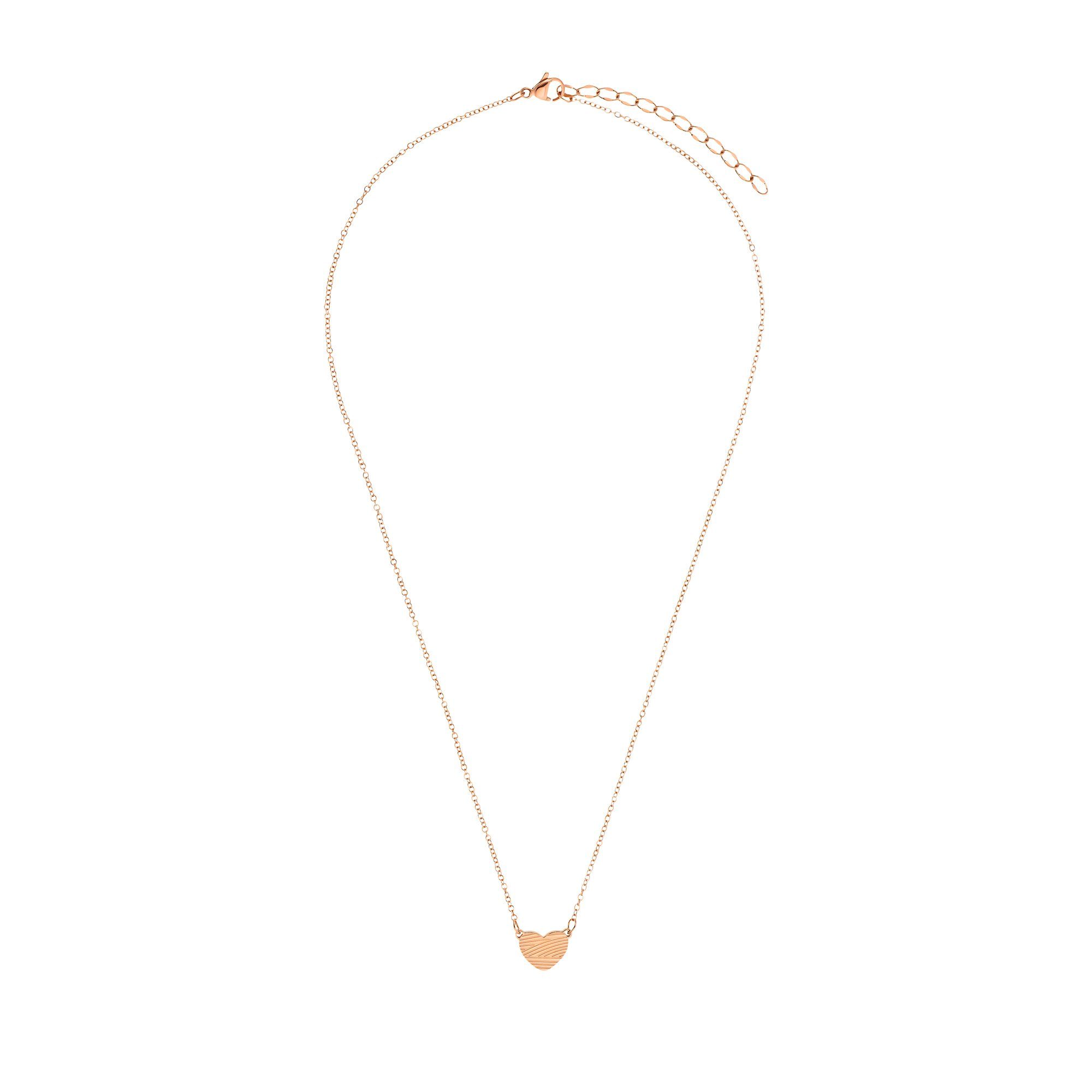 Heideman Collier Lea silberfarben poliert (keine Angabe, inkl. Geschenkverpackung), Kette für Frauen mit Herz