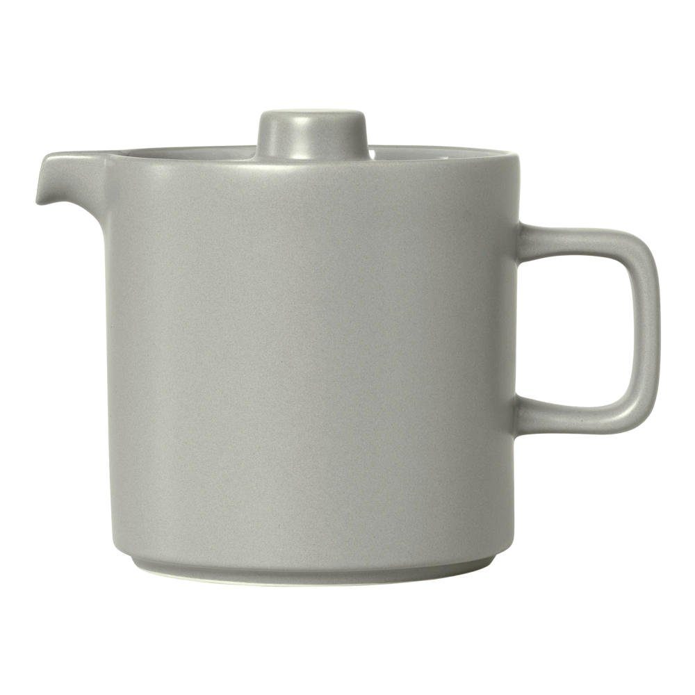 beliebter großer Rabatt blomus Teekanne Teekanne Pilar L, Kanne (kein-Set) gray Teebehälter 1 1 l, mirage Keramik Henkelkanne