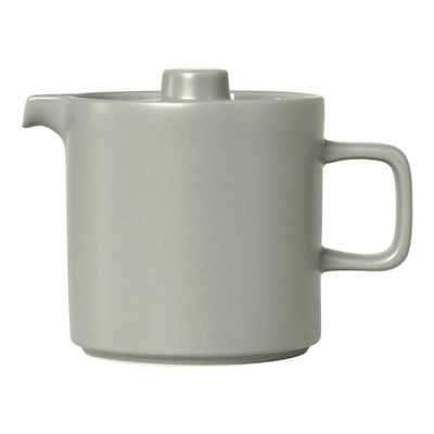 blomus Teekanne Teekanne Pilar Kanne Teebehälter Henkelkanne Keramik mirage gray 1 L, 1 l, (kein-Set)