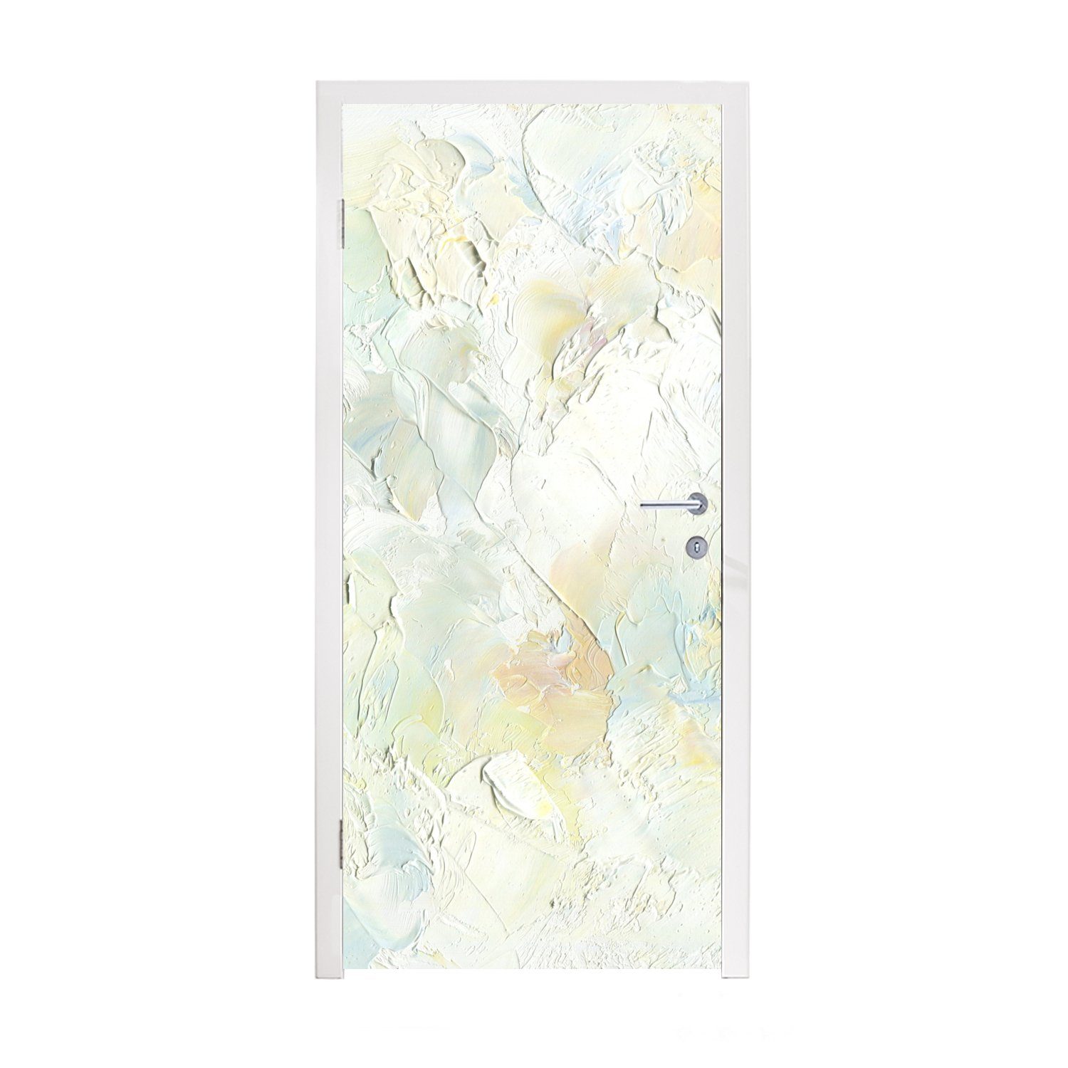 MuchoWow Türtapete Ölgemälde Tür, St), für cm Matt, (1 bedruckt, Türaufkleber, Fototapete weiß, 75x205