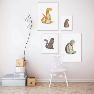 Komar Poster Cute Animal Lizard, Tiere (1 St), Kinderzimmer, Schlafzimmer, Wohnzimmer