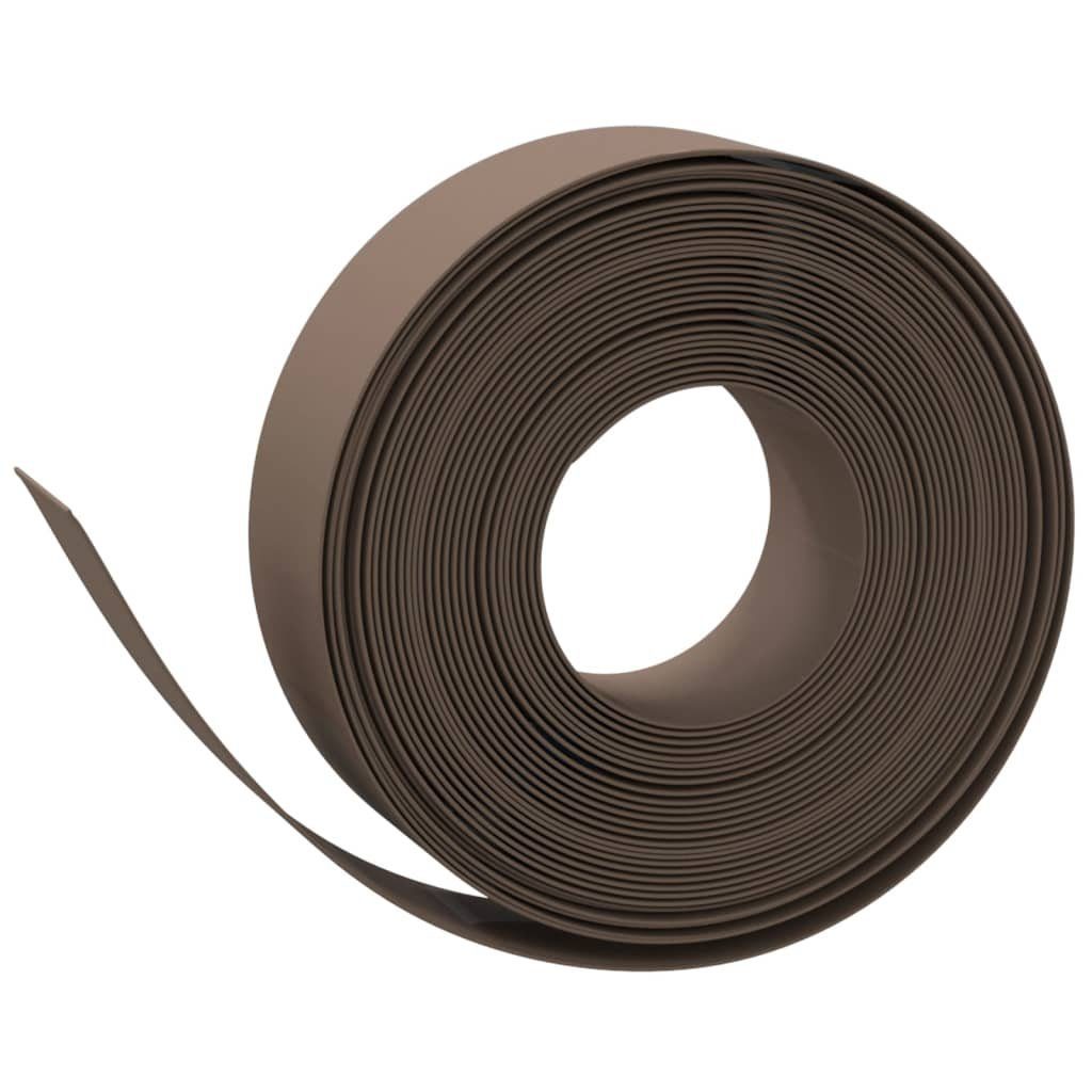 vidaXL Beetumrandung Rasenkanten 4 Stk. Braun 10 m 15 cm Polyethylen