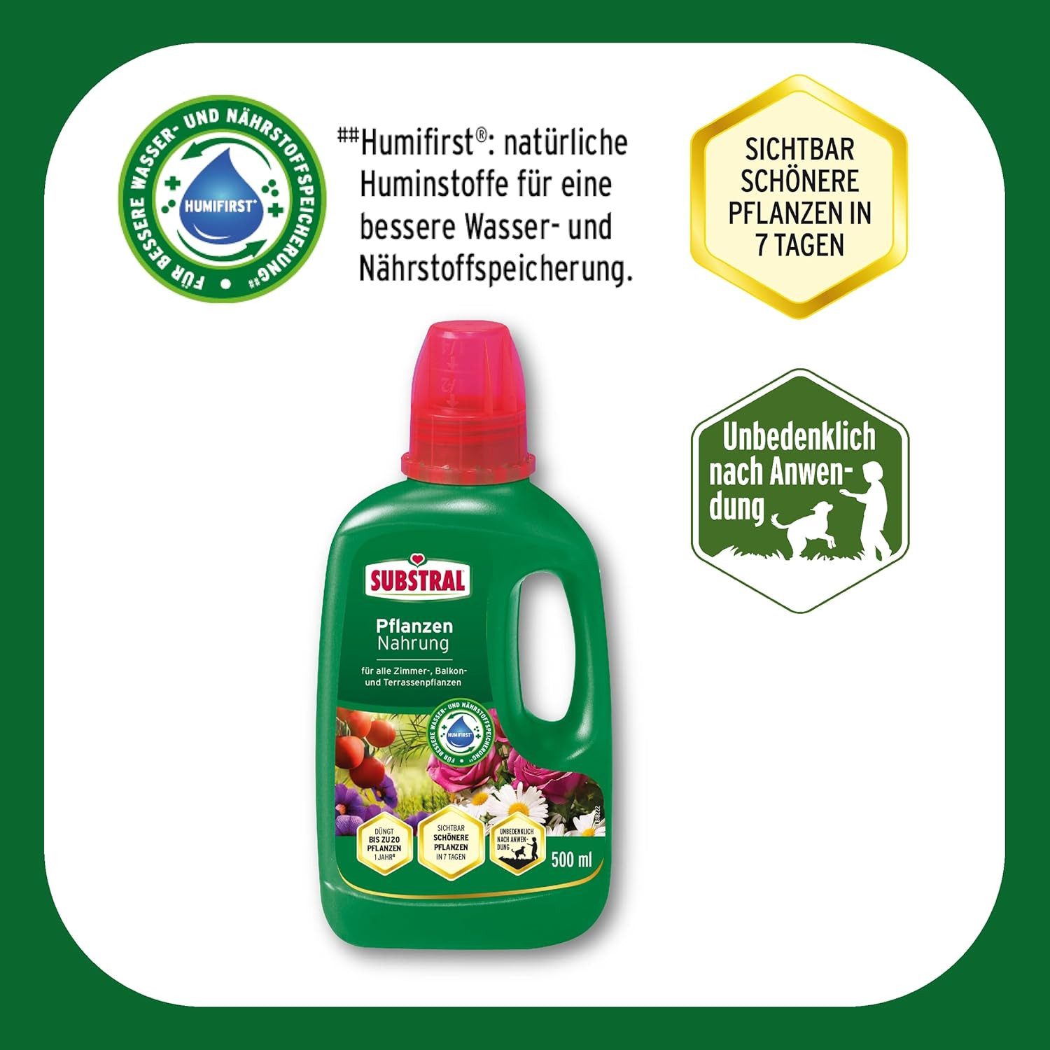 Substral Pflanzenstärkungsmittel Substral Pflanzen Nahrung, Flüssiger Universaldünger 500ml