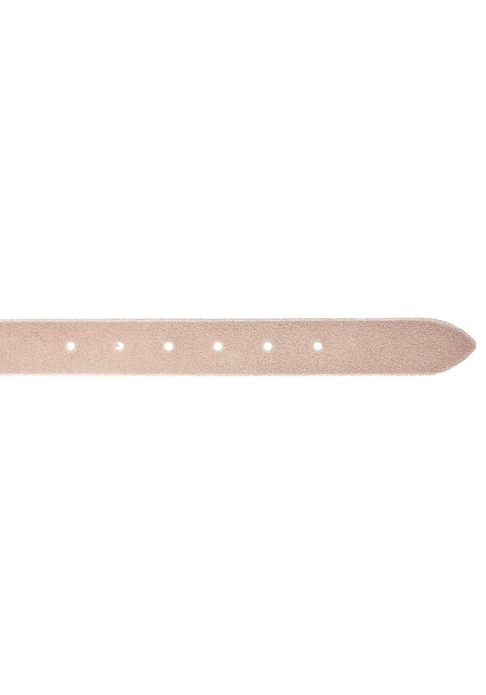 Vanzetti ovaler Dornschließe Ledergürtel mit taupe
