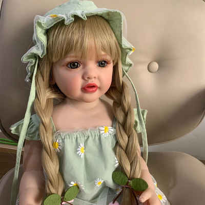 Inshow Babypuppe 55CM Reborn BabyPuppe, Simulation Puppen,Mädchen