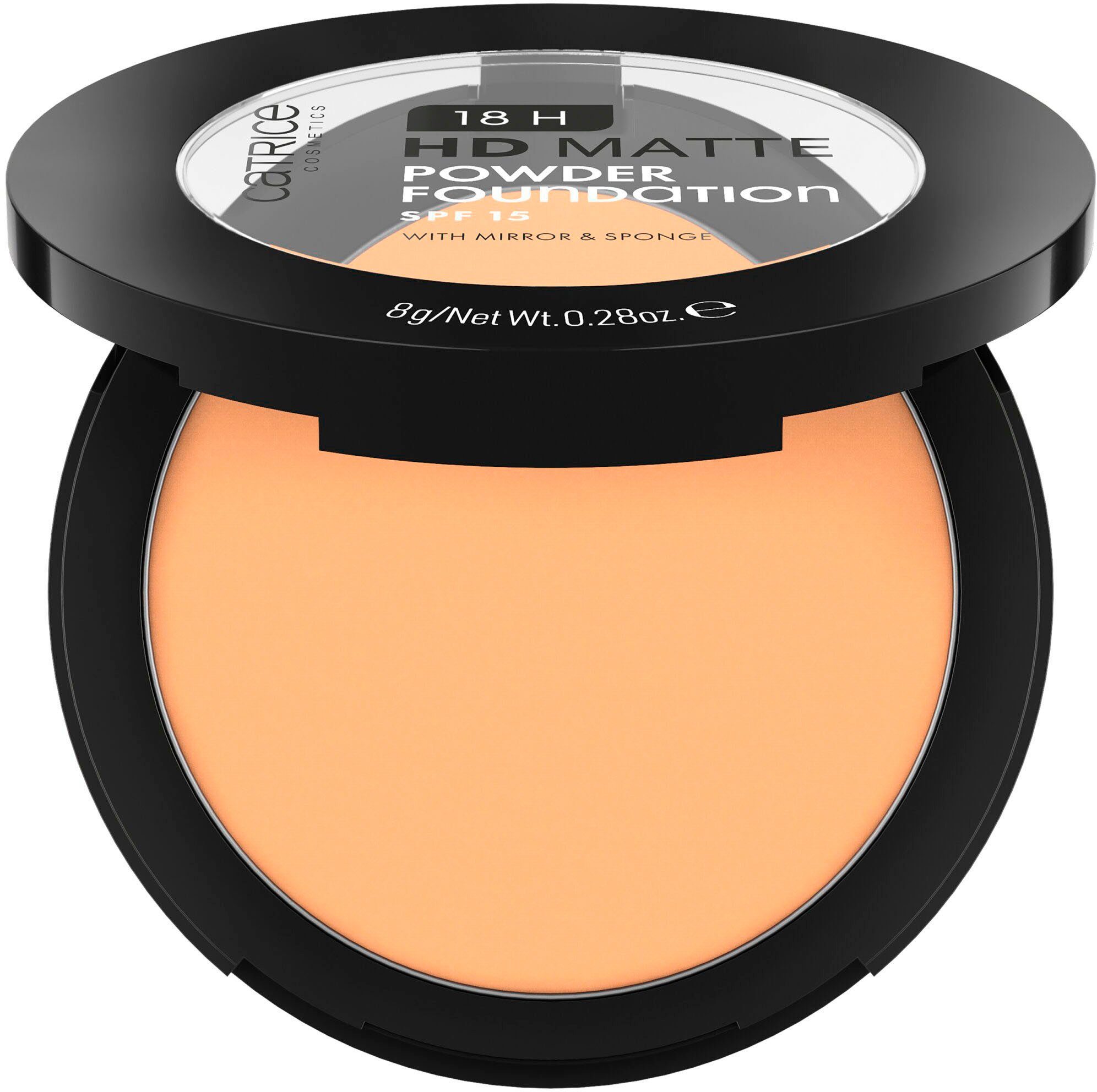 Catrice Puder 18H HD Matte Powder Foundation, 3-tlg., mit mattiertem Effekt