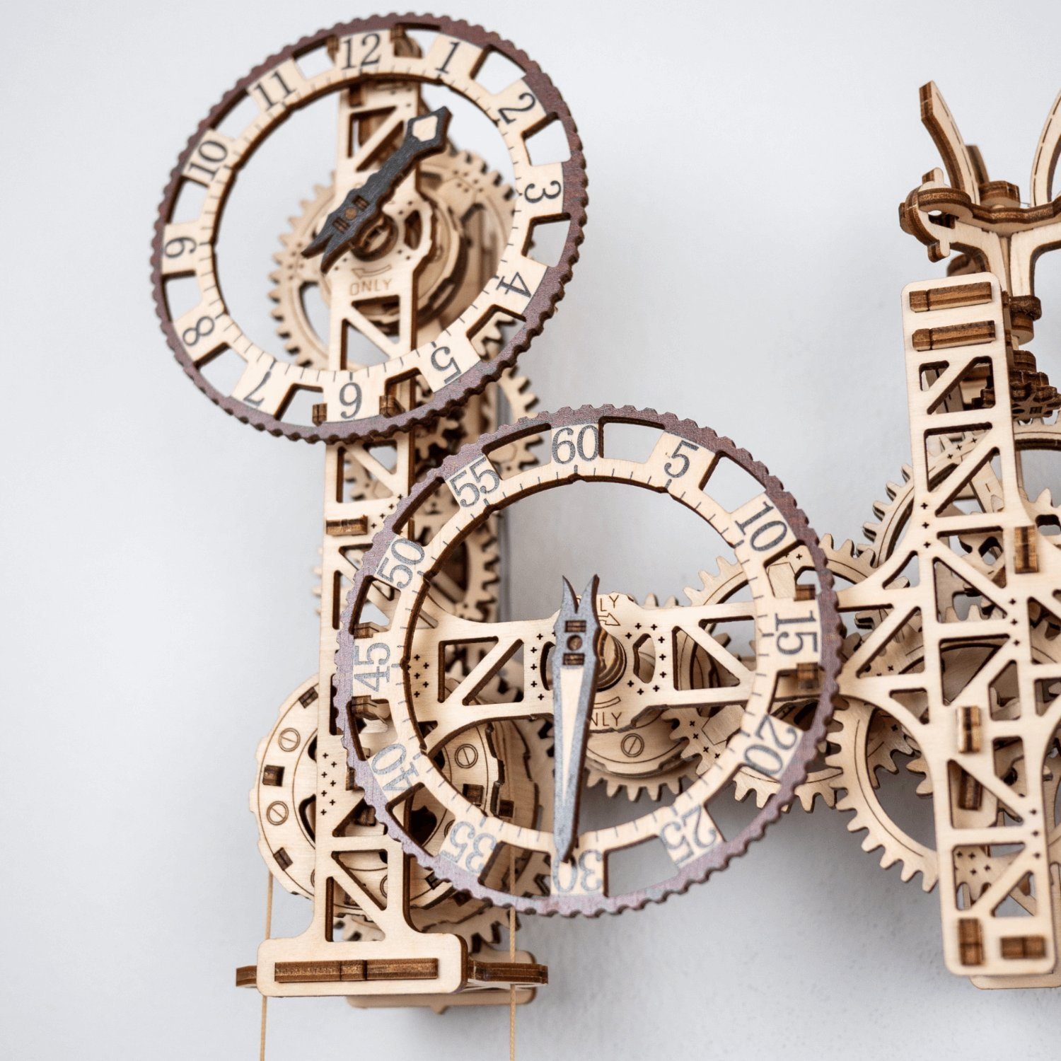 Wooden City Puzzle WoodenCity Steampunk Wall Clock Wanduhr Mechanisches Holzpuzzle, 269 Puzzleteile