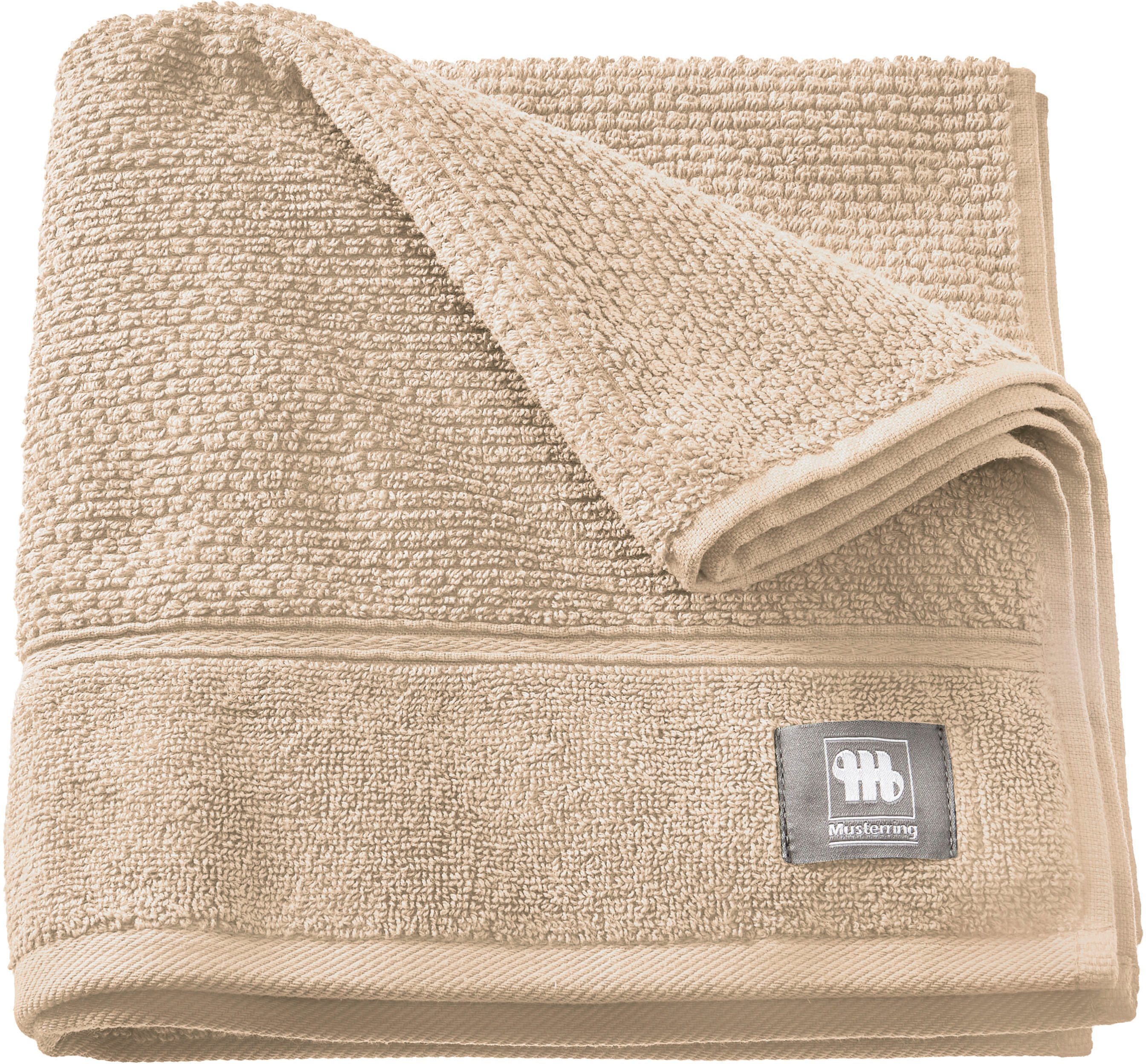 Musterring Handtuch Solid, Frottee (1-St), hautschmeichelnde günstig online kaufen