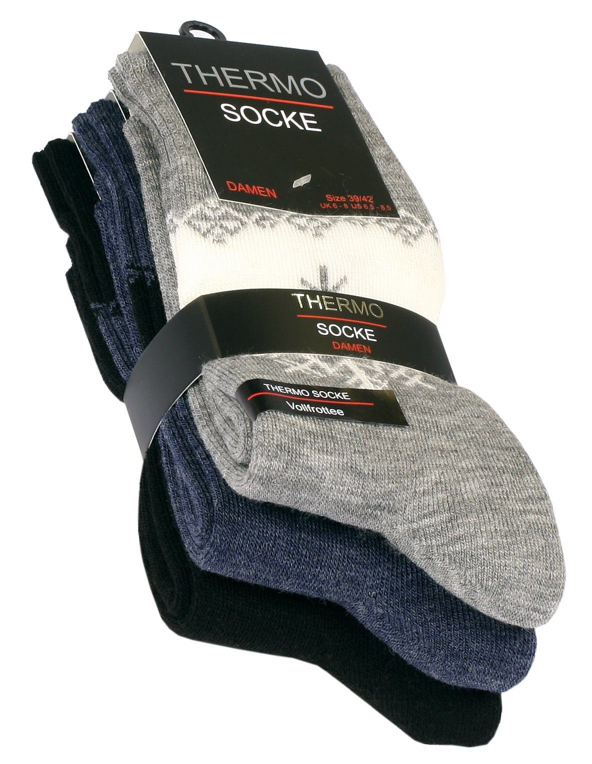 Cotton Prime® Socken (3-Paar) mit Innenfrottee