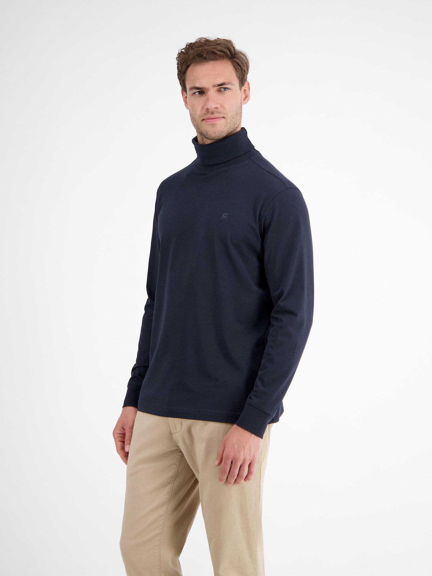 LERROS Sweatshirt Rollkragenshirt aus weicher Baumwolle
