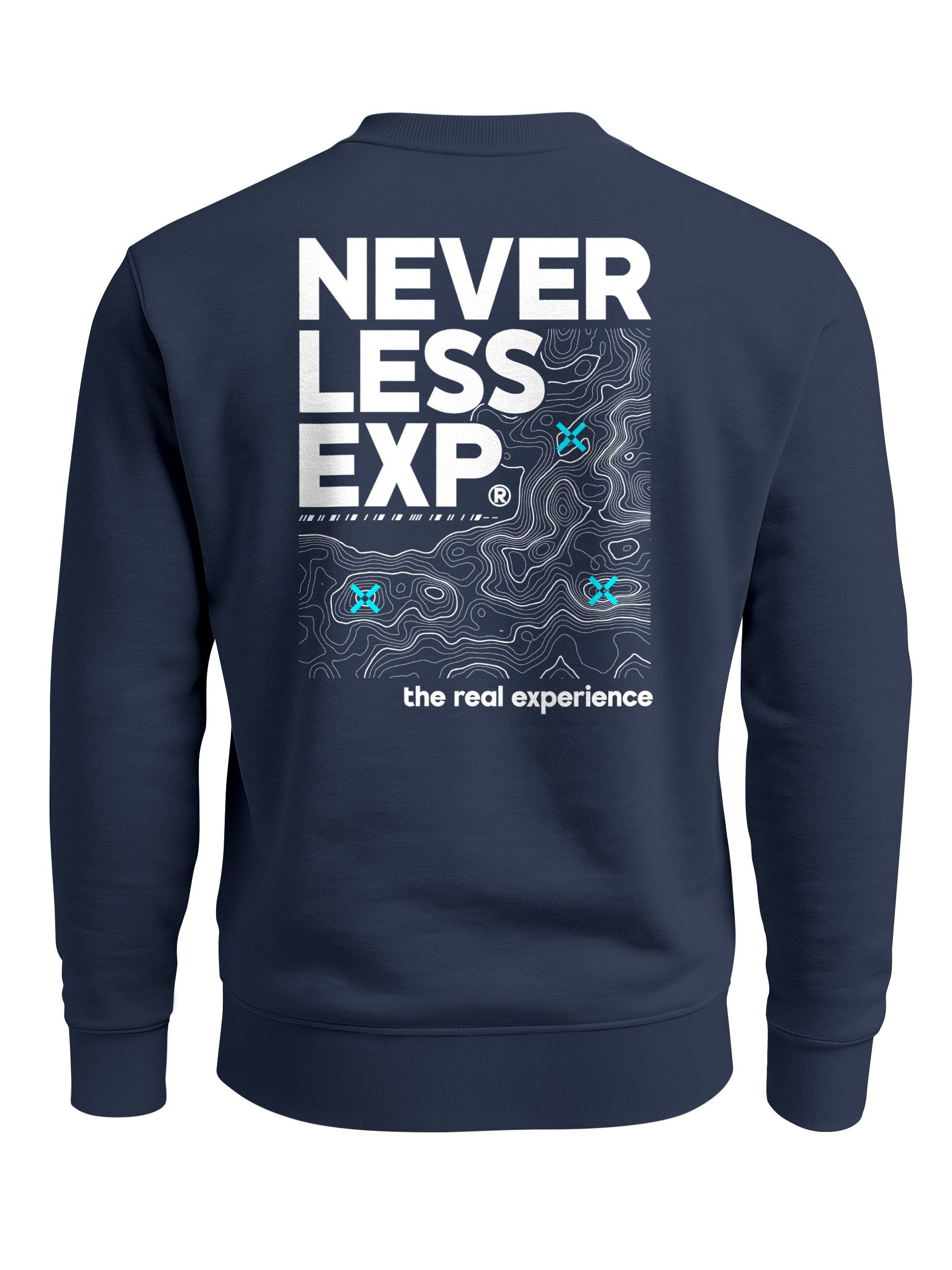 Sweatshirt Sweatshirt Herren Pullover mit Backprint Typographie Outdoor